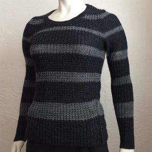 Loft alpaca, wool, acrylic stipe in grey colors